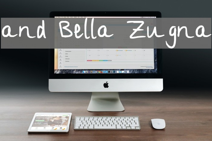and Bella Zugna Font examples