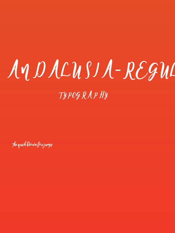 andalusia-Regular Poster