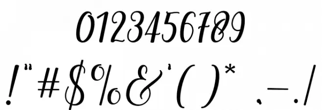 andayani Font OTHER CHARS