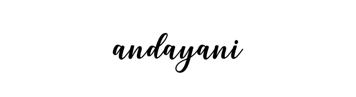 andayani  font caratteri gratis
