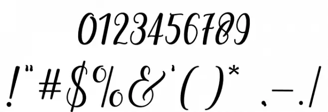 andayani Font OTHER CHARS