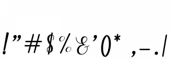 andiney Font OTHER CHARS