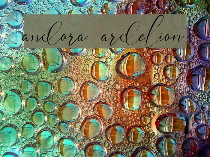 andora ardelion Font examples
