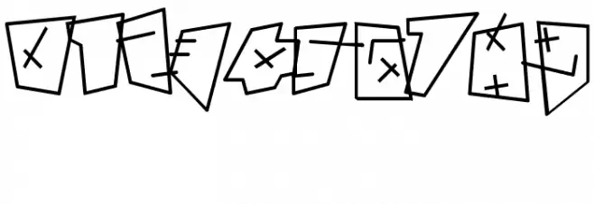 andre gestaucht bold Font Alte caractere