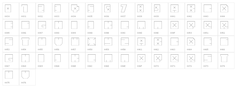 andre t light Character Map