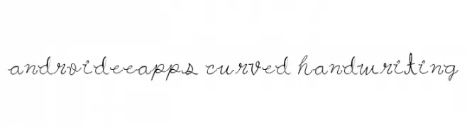 androideeapps curved handwriting  font caratteri gratis