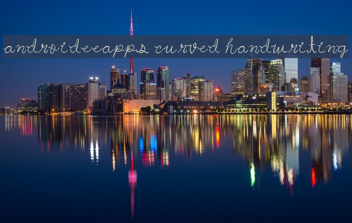 androideeapps curved handwriting Font examples
