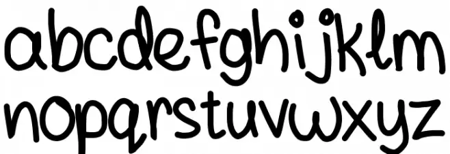 andyallshort Schriftart Kleinbuchstaben