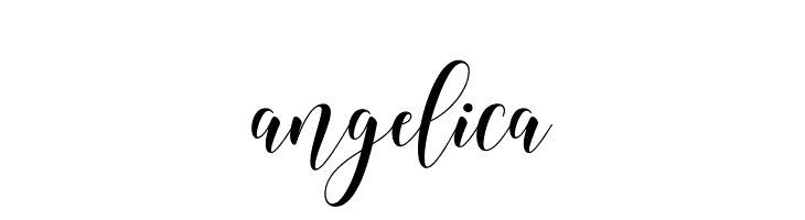 angelica  フリーフォントのダウンロード