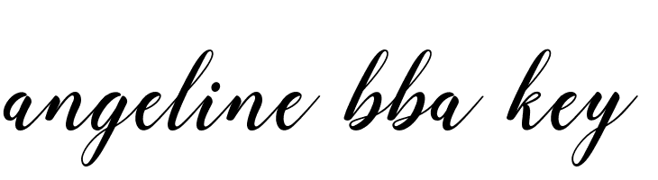 angeline bba key  Fuentes Gratis Descargar