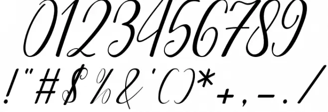 angeline bba key Font OTHER CHARS