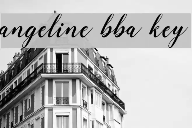 angeline bba key Font examples