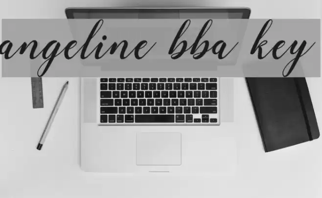 angeline bba key Font examples