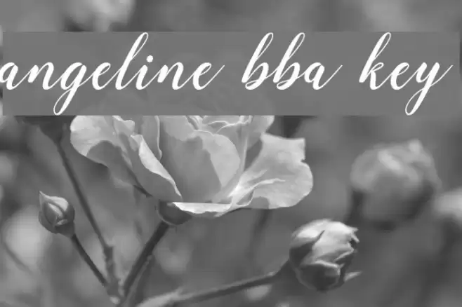 angeline bba key Font examples