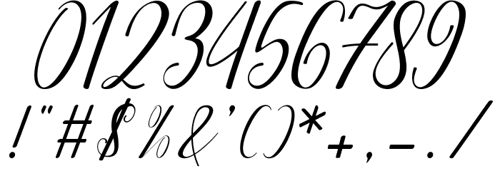angeline-bbakey Font OTHER CHARS