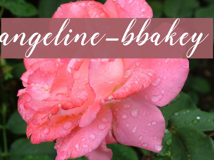 angeline-bbakey Font examples