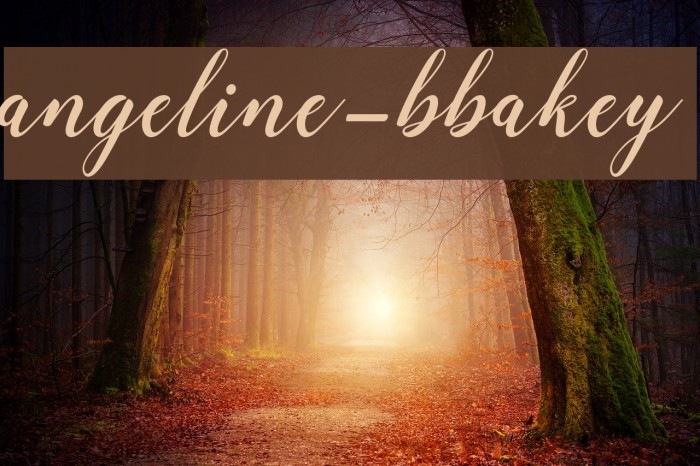 angeline-bbakey Font examples