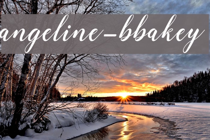 angeline-bbakey Font examples