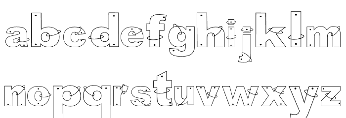 anillos Regular Font LOWERCASE