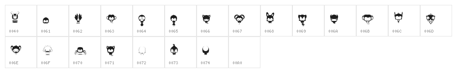 animal_kai Character Map