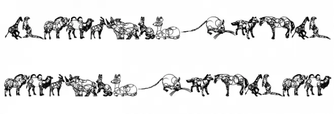 animaline Fonte MAIÚSCULAS