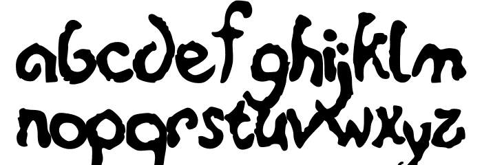animaltracksPQSEWVRZ Font LOWERCASE