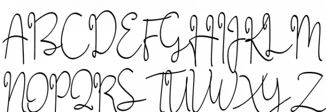 anji Regular Schriftart Groß