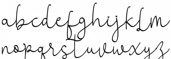 anji Regular Font LOWERCASE