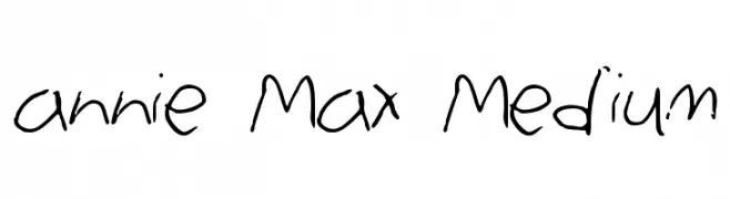 annie Max Medium  नि: शुल्क फ़ॉन्ट्स डाउनलोड