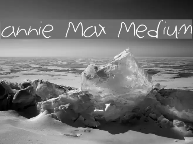 annie Max Medium Font examples