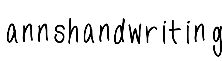 annshandwriting Font