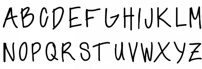 annshandwriting Fonte MAIÚSCULAS