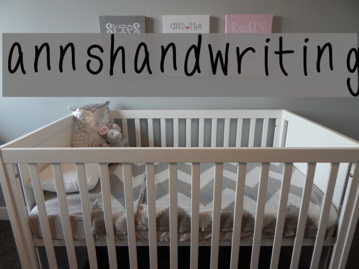 annshandwriting Font examples