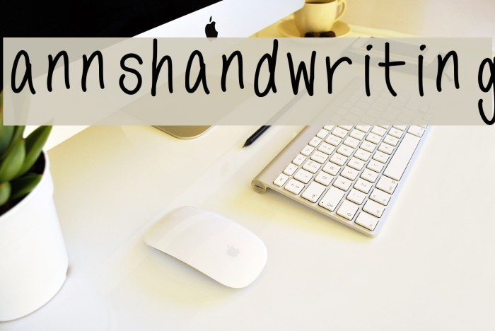 annshandwriting Font examples
