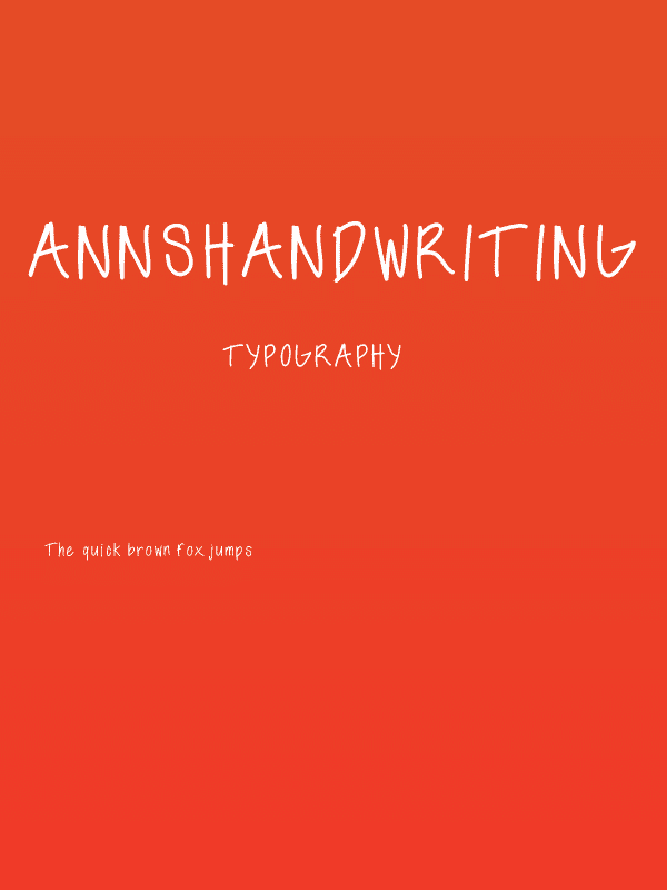 annshandwriting Poster