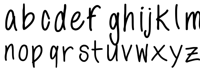 annshandwriting Font LOWERCASE