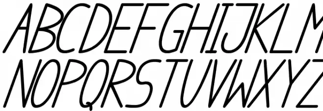 anome ibul bold cursive Font Litere mari