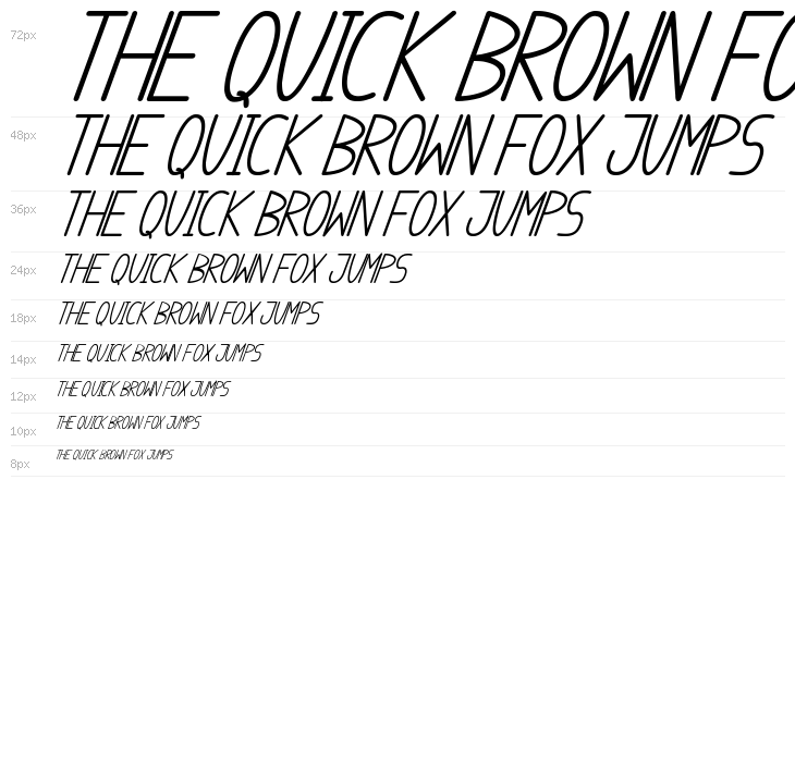 anome ibul bold cursive Waterfall