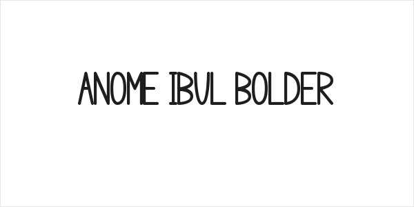 anome ibul bolder Logo