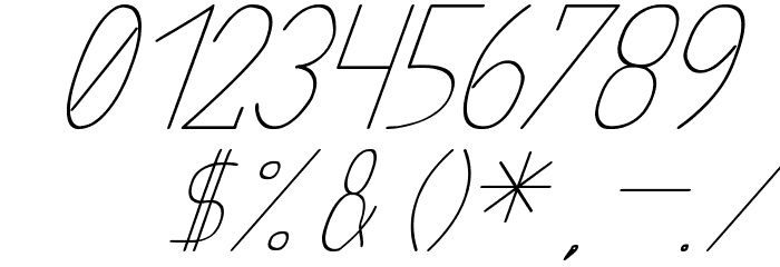 anome ibul cursive Font OTHER CHARS