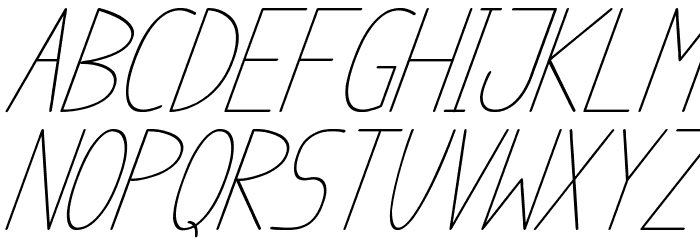 anome ibul cursive Font LOWERCASE