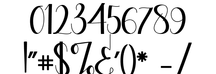 anonim Font OTHER CHARS