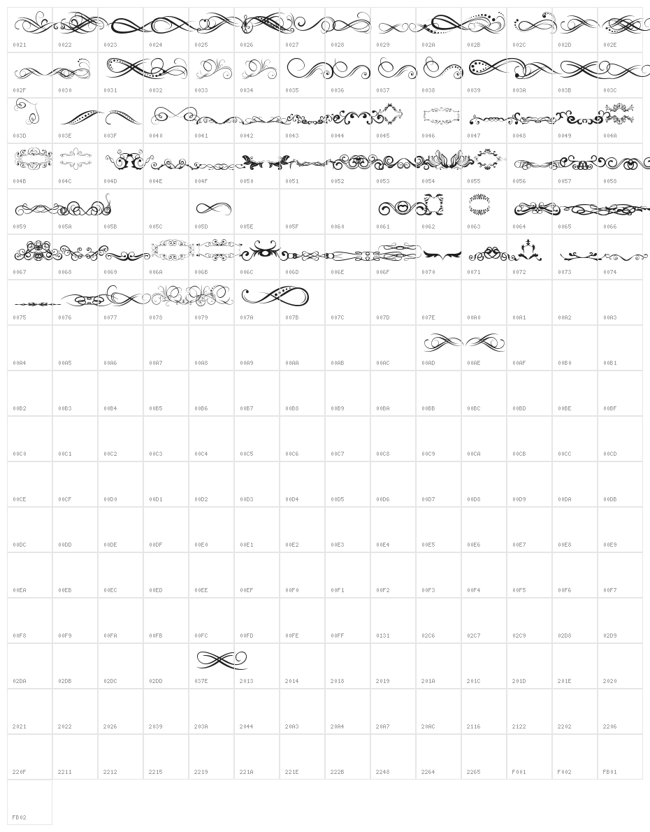 another ornaments tfb Character Map