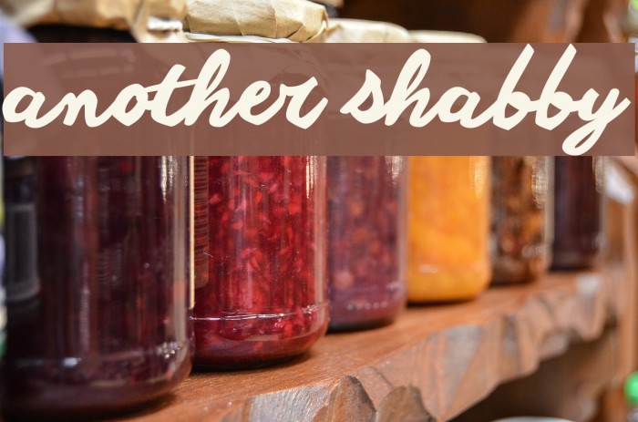 another shabby Font examples