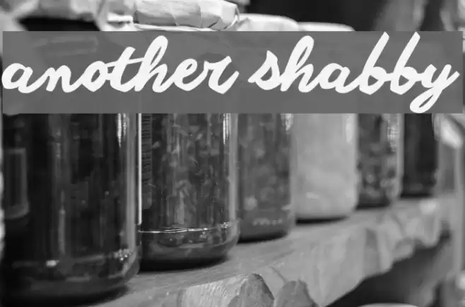 another shabby Font examples