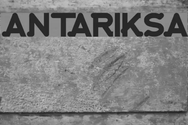 antariksa Font examples