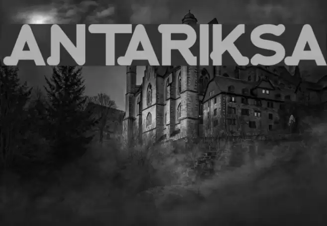 antariksa Font examples