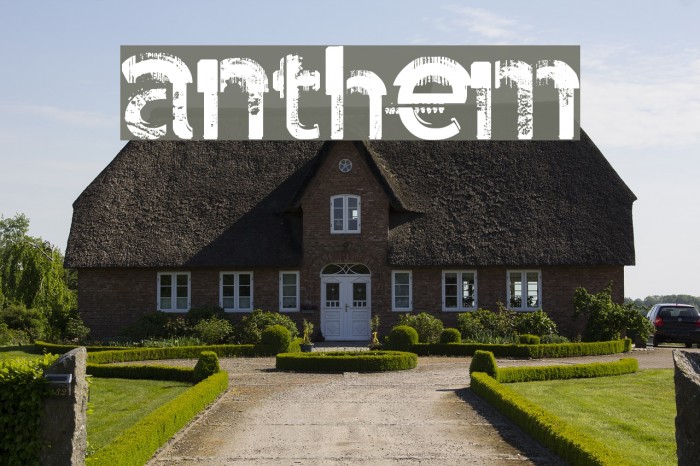 anthem Font examples