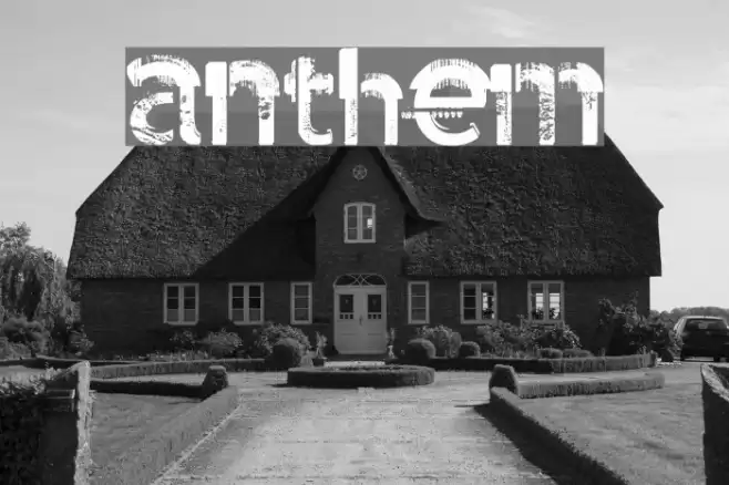anthem Font examples