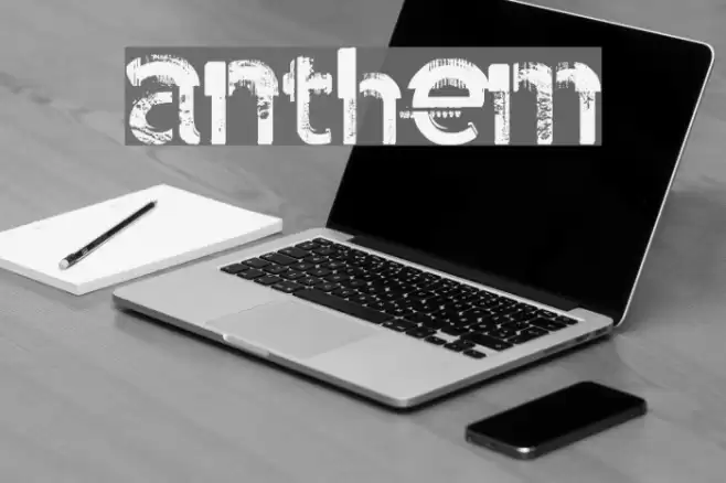 anthem Font examples